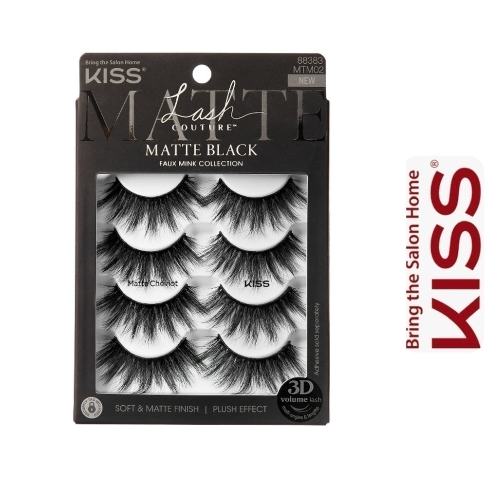 KISS‎ Lash Couture Matte Black Faux Mink Collection